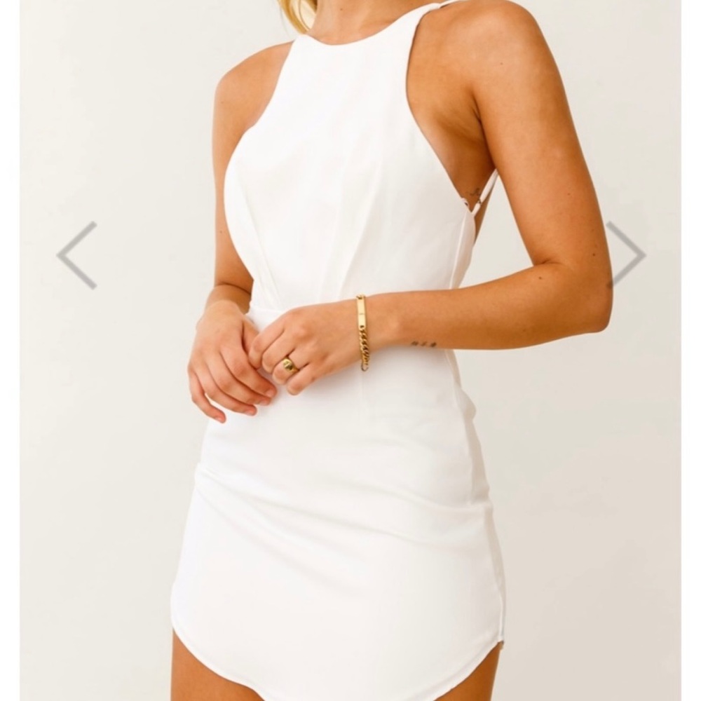 Selfie Leslie Exodus Low Back Curved Hem Dress